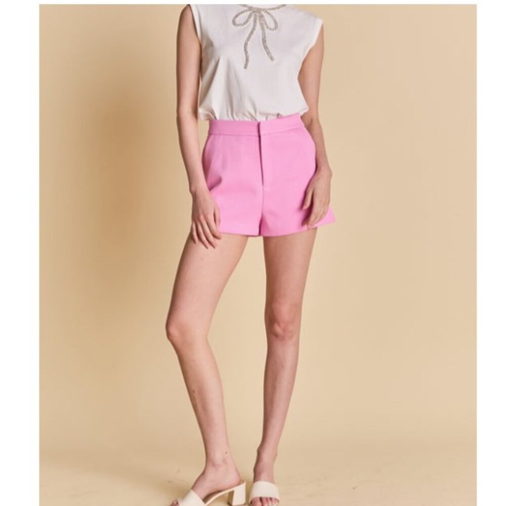 Endless Rose English Factory‎ High Waisted Shorts Pink size XL NWT
